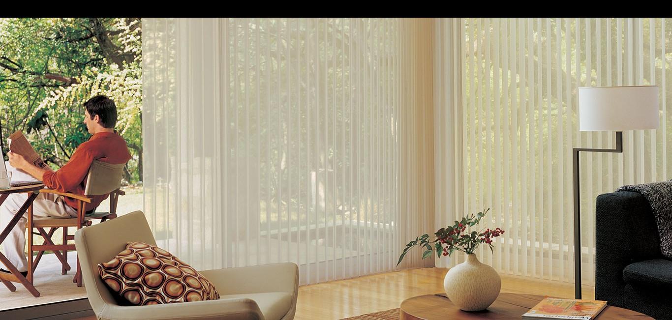CORTINA LUMINETTE® Cortina Luminette® - Hunter Douglas - Sala de estar