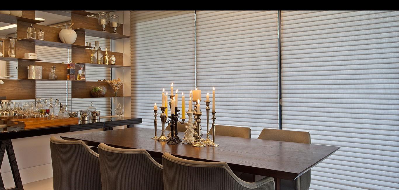 Cortina SoftCell Cortina SoftCell Hunter Douglas - Sala de jantar