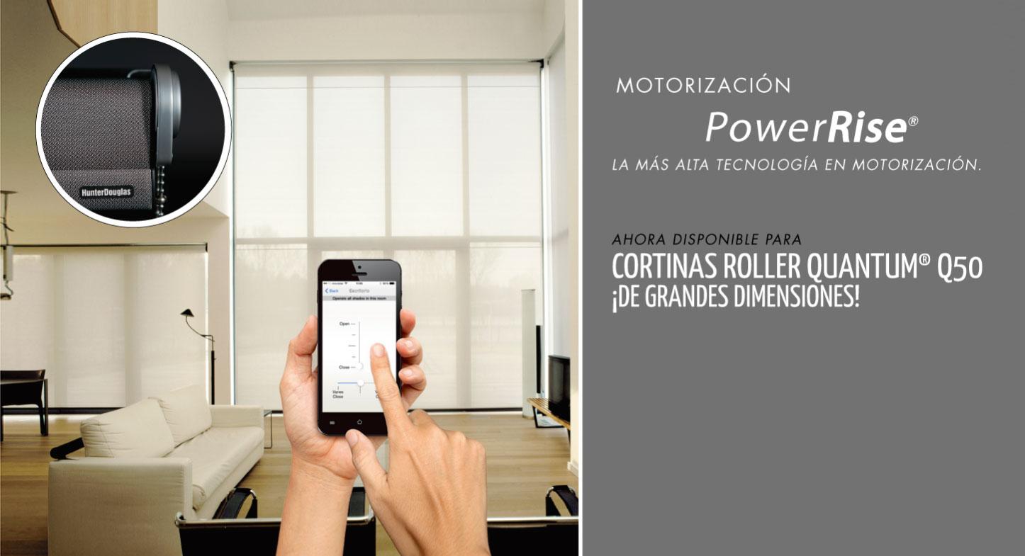 Cortina Roller Quantum Q50 con motorización PowerRise
